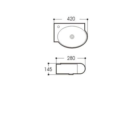 Раковина подвесная Aquatek AQ5303-00