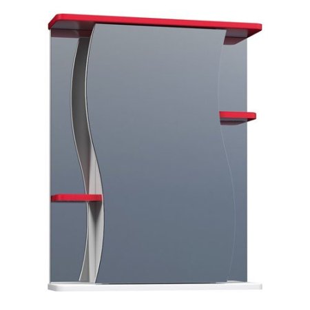 Шкаф-зеркало Vigo Alessandro-3 55см красный