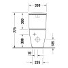 Унитаз-компакт Duravit D-Neo без смывного обода 2002090000