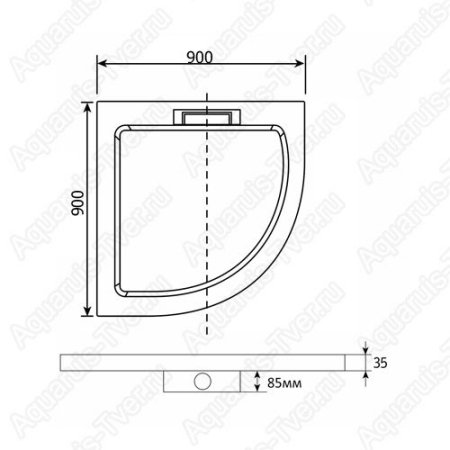 Душевой поддон RGW GWS-31 90x90