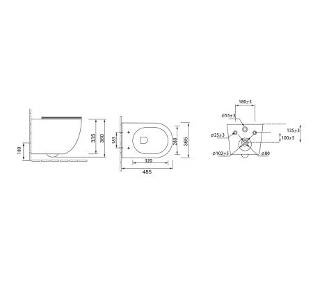 Унитаз Grossman GR-4455GMSQ