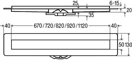 Душевой лоток Viega Advantix Basic 1000 с ножками, сифоном и дизайн-решеткой ER10