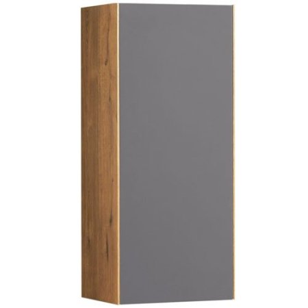 Шкаф одностворчатый Aquaton Сохо 35см дуб веллингтон/графит (универсальный монтаж)