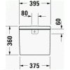 Бачок для унитаза Duravit D-Neo снизу слева белый 0944100005