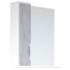 Шкаф-зеркало Corozo Чикаго 65см белый глянец/серый