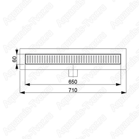 Душевой лоток AlcaPlast APZ106-650 Low с ножками и сифоном