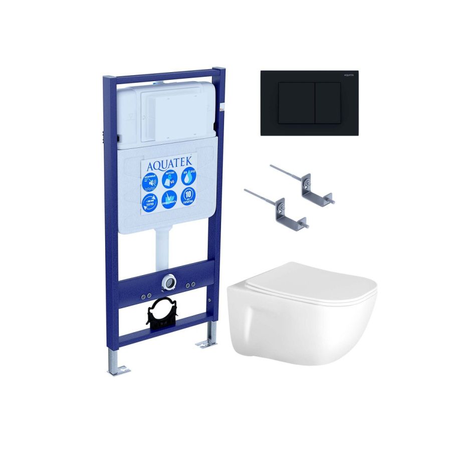 Инсталляция Aquatek с унитазом Aquatek Дива SET AQUATEK ДИВА-012 4в1