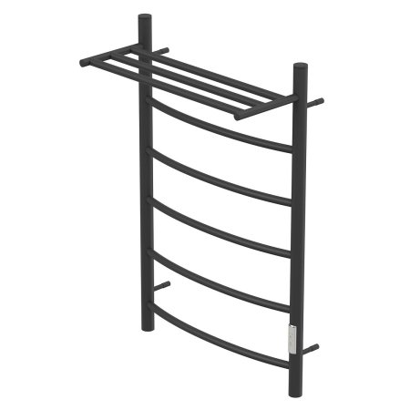 Полотенцесушитель электрический Point Афина PN04858PB 80x53 с полкой (черный)