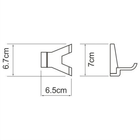 Крючок двойной WasserKRAFT Abens K-3223D