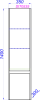 Пенал Aqwella Сити 35см SIT0535DK