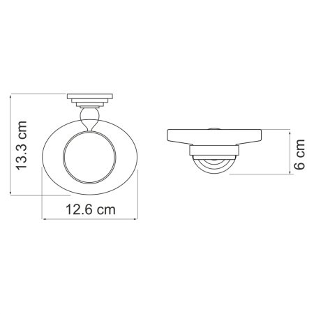 Мыльница WasserKRAFT Ammer K-7029 стекло (матовый хром)