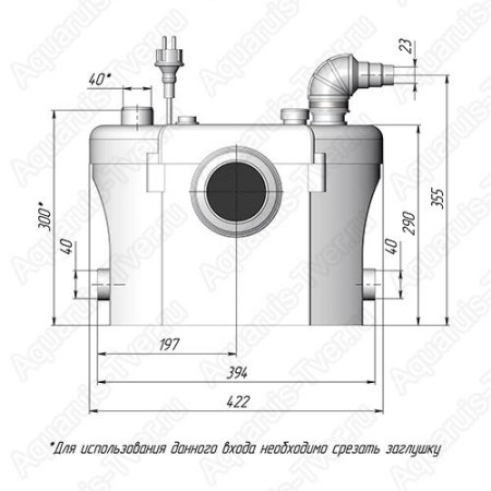 Канализационная насосная станция Unipump Sanivort 605 M