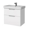 Тумба с раковиной Dreja Eco Q 70 99.0002 белый глянец