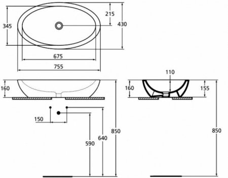 Раковина Ideal Standard Strada 75,5см K078501