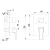 Смеситель Lemark Unit LM4527C для ванны и душа (скрытый монтаж)