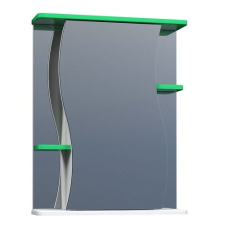 Шкаф-зеркало Vigo Alessandro-3 55см зеленый