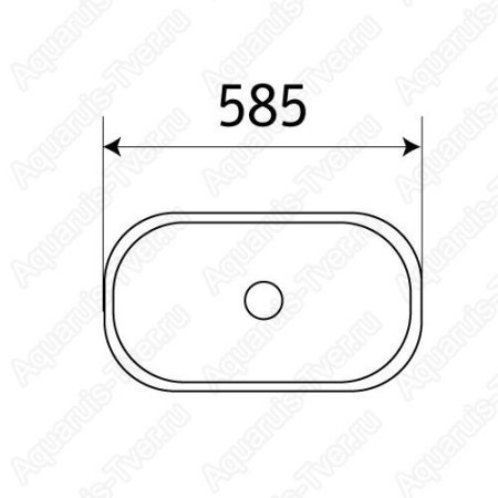 Раковина CeramaLux 5006B 59см встраиваемая сверху