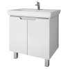 Тумба с раковиной Dreja Q Plus (D) 70 99.1005 белый глянец