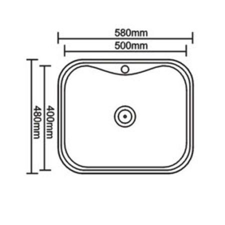 Мойка кухонная Seaman Eco Wien 58x48 SWT-5848.A