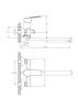 Смеситель для ванны Rush Balearic BA3935-51