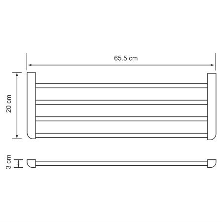 Полотенцедержатель WasserKRAFT Kammel K-8311