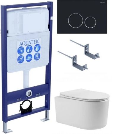 Инсталляция Aquatek с унитазом Aquatek Мия SET AQUATEK МИЯ-020 4в1