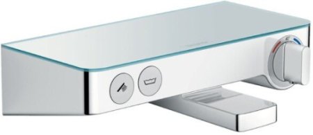 Смеситель Hansgrohe Ecostat Select для ванны термостатический (белый/хром)