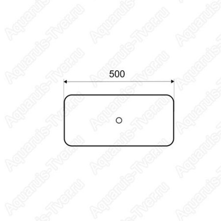 Раковина CeramaLux 9391 50см накладная