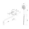 Смеситель для ванны Milardo Tring TRISB02M10