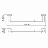 Держатель бумажных полотенец WasserKRAFT Lippe K-6591 32см