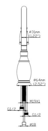 Смеситель Seaman Eco Koblenz SSN-2168P для кухни с выдвижной лейкой (сталь)