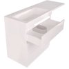 Тумба Style Line Даллас 150 (L) с раковиной Estet СС-00002305+СС-00002300