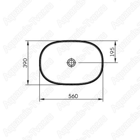 Раковина Vitra Frame 56см (встраиваемая сверху)