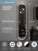 Пенал Continent Elmage black LED 450х1600