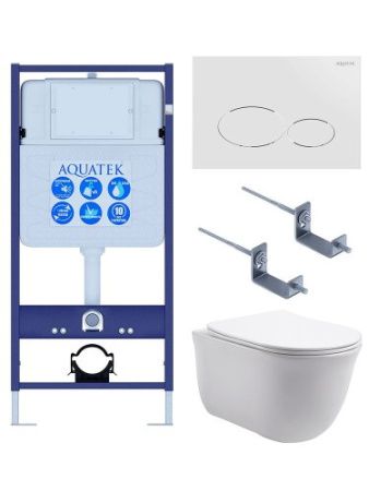 Инсталляция Aquatek с унитазом Aquatek Классик SET AQUATEK КЛАССИК-071 4в1