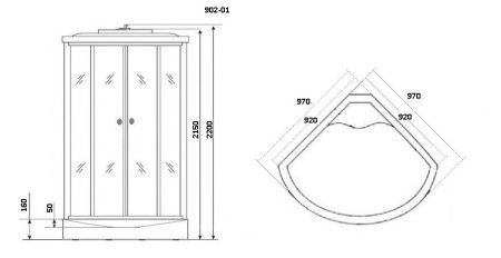 Душевая кабина Niagara NG-902-01