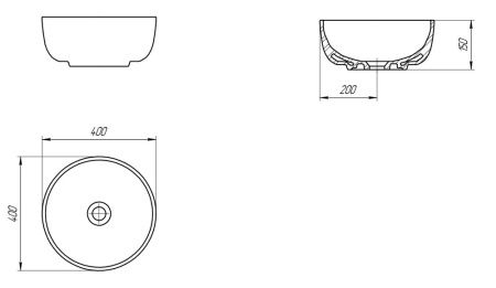 Раковина Cersanit Moduo Ring 40см 63569
