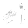 Смеситель для ванны Milardo Tring TRISB02M02