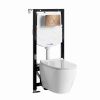 Инсталляция WasserKRAFT Aller с унитазом WasserKRAFT Mindel с микролифтом 10TLT.010.ME.RG02.H002